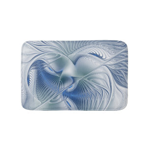Dynamisk fantasy Abstrakt Blue Tones Fractal Art Badrumsmatta