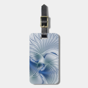 Dynamisk fantasy Abstrakt Blue Tones Fractal Art Bagagebricka