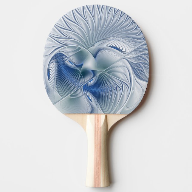 Dynamisk fantasy Abstrakt Blue Tones Fractal Art Pingisracket (Framsidan)