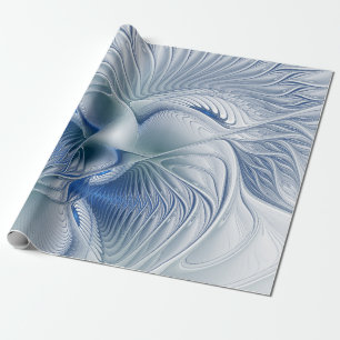 Dynamisk fantasy Abstrakt Blue Tones Fractal Art Presentpapper