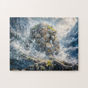 Dynamisk Fantasy Troll i Dramatisk Atmosfärisk Lan Pussel