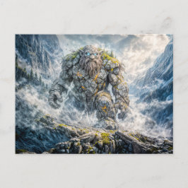 Dynamisk Fantasy Troll i Dramatisk Atmosfärisk Lan Vykort