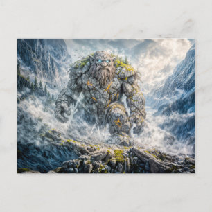 Dynamisk Fantasy Troll i Dramatisk Atmosfärisk Lan Vykort