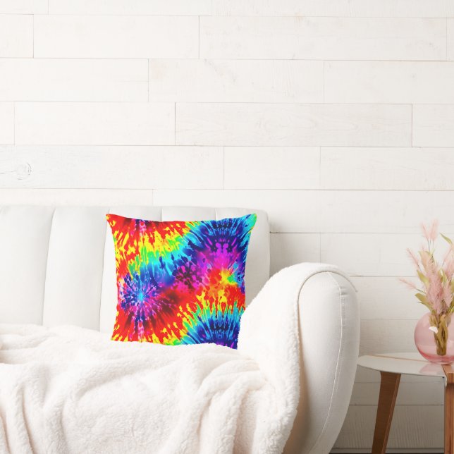 DYNAMISK FÄRG DESIGN MODERN TIE-DYE KUDDE (Soffa)