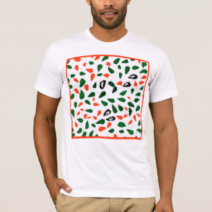 Dynamisk färgstark Abstrakt Mönster T Shirt