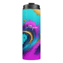 Dynamisk flytande Abstrakt, vitt skript Namn