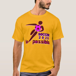 Dynamisk fotboll 2026 Silhuett Design T Shirt