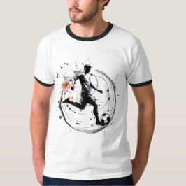 Dynamisk fotbollskonst t shirt