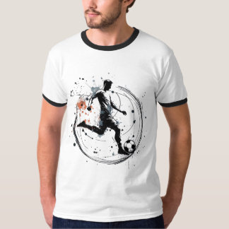 Dynamisk fotbollskonst t shirt