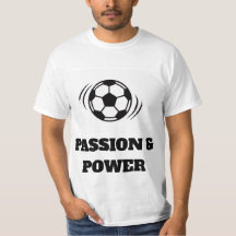 Dynamisk fotbollspassion T-shirt - Minimalistisk b