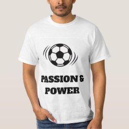 Dynamisk fotbollspassion T-shirt - Minimalistisk b