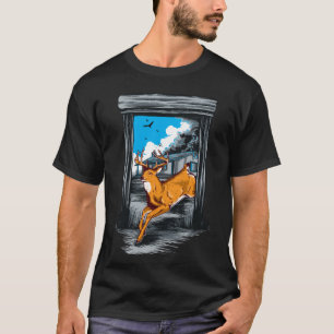 Dynamisk Galopperande Häst Frihet Grafisk T-shirt