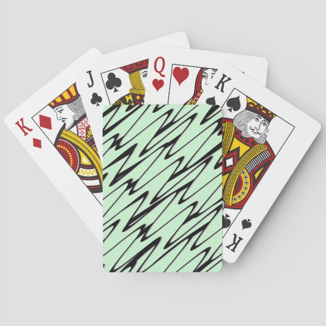 Dynamisk Grönt för Mint-enhet för Engaging Mint Casinokort (Baksidan)