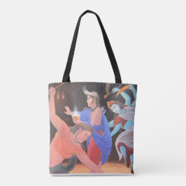 Dynamisk gudomanpassningsbar all över - trycktotot tygkasse