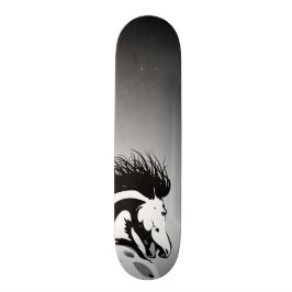 dynamisk hästillustration old school skateboard bräda 21,6 cm