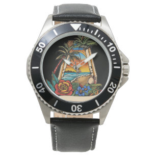 Dynamisk havsytans vinkara utformning: Manar Vinta Armbandsur