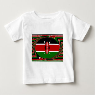 Dynamisk kenyansk Flagga-vektor: Energetisk design Tröja