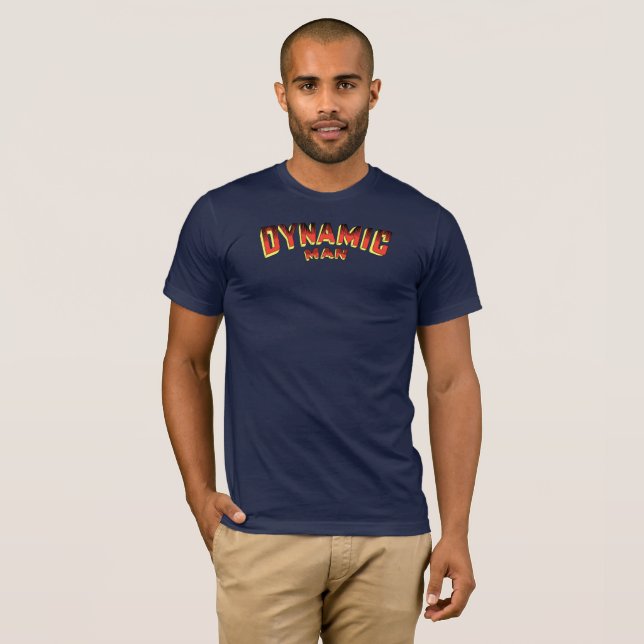 Dynamisk man t shirt (Hel framsida)