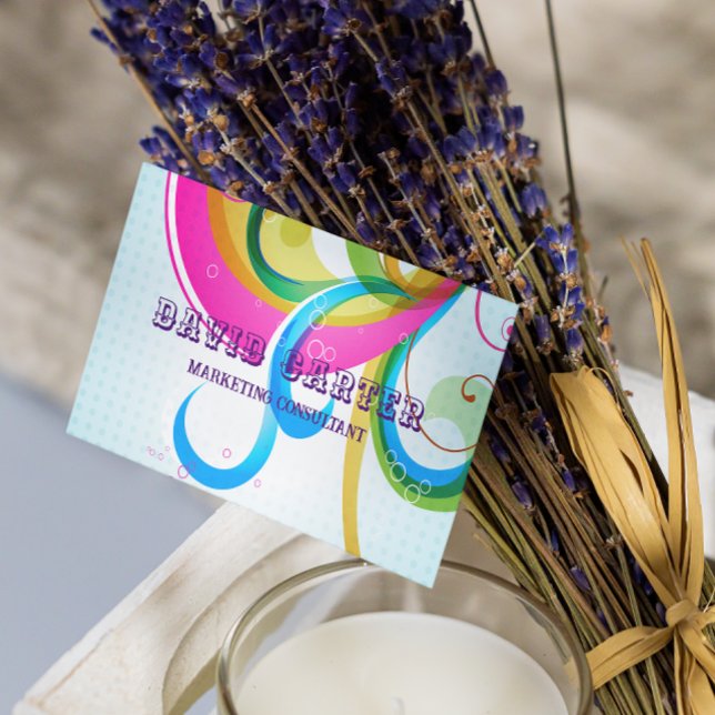 Dynamisk marknadsföringskonsult professionell visitkort (Skapare uppladdad)