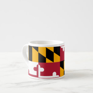 Dynamisk Maryland Statlig flagga Espressomugg