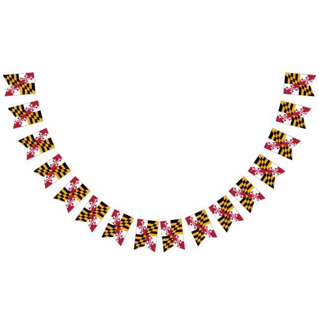 Dynamisk Maryland Statlig flagga-grafik på en Vimplar (Alla)