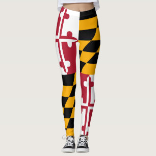 Dynamisk Maryland statlig flagga som är grafisk p Leggings