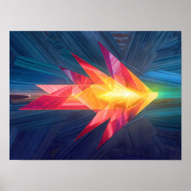 Dynamisk Motiverande Konst: Vägen Framåt Poster (Framsidan)