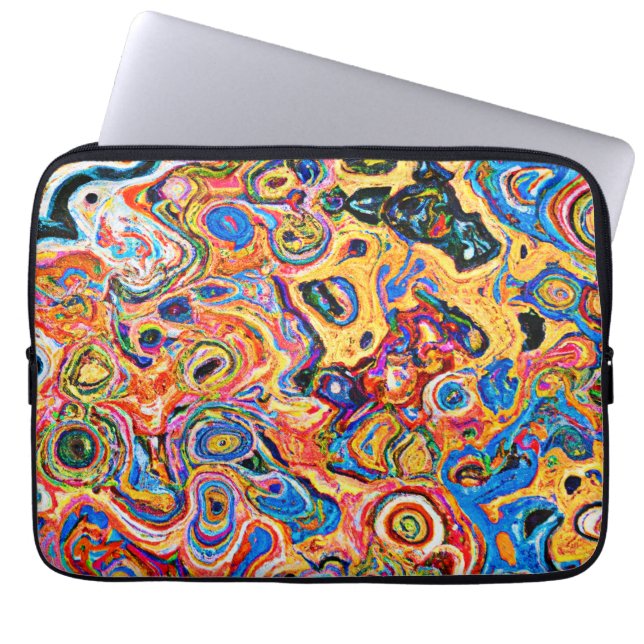Dynamisk och brant Abstrakt Mönster Laptop Fodral (Framsidan)
