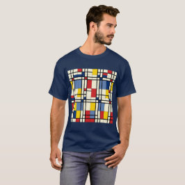 Dynamisk och färgstark Piet Mondrian T Shirt