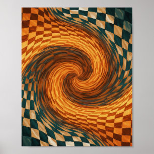 Dynamisk optisk Illusionsbild Poster