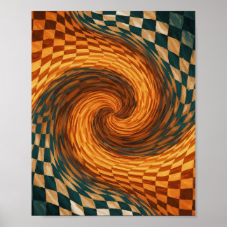 Dynamisk optisk Illusionsbild Poster