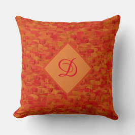 dynamisk orange i mitten av århundradet, modern bo kudde