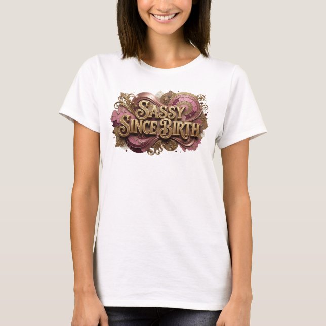 Dynamisk Orange KAXIG SEDAN FÖDSELN Kofta T Shirt (Framsida)