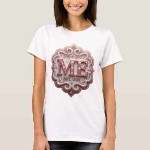 Dynamisk Rosa ABSTRAKT KONST Konstnärligt Motiv T Shirt