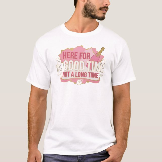 Dynamisk Rosa HÄR FÖR RÖJ ES ISTÄLLET FÖR LÅNG 2D T Shirt (Framsida)