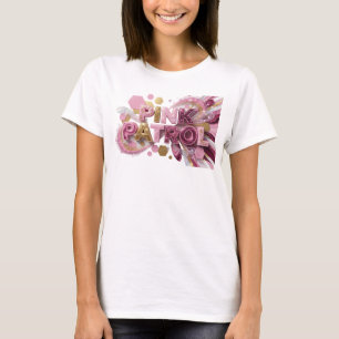 Dynamisk Rosa PINK PATROL Tryck T Shirt