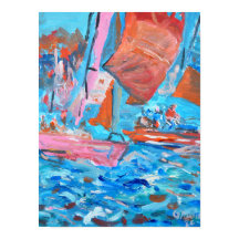 Dynamisk segling regatta expressionist