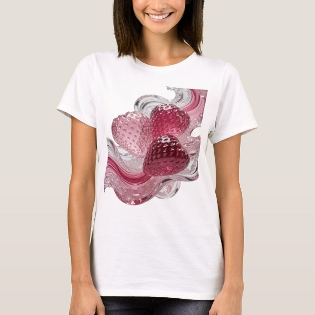 Dynamisk Silver KÄRLEK Fet Design T Shirt (Framsida)