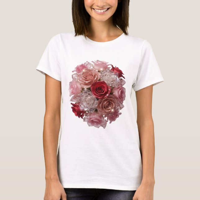 Dynamisk Silver ROS KNOPP Slogan T-shirt (Framsida)