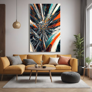 Dynamisk sprängning av Abstrakt - Geometrisk sprän Poster