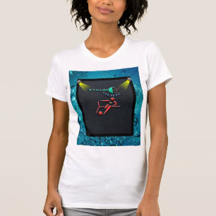 Dynamisk stapel,Fotbollsspelaremblem T Shirt