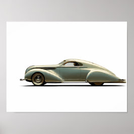 Dynamisk Streamline Moderne: Aerodynamisk Vintage Poster