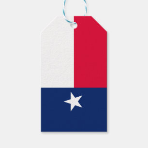 Dynamisk Texas statlig flagga som är grafisk på Presentetikett