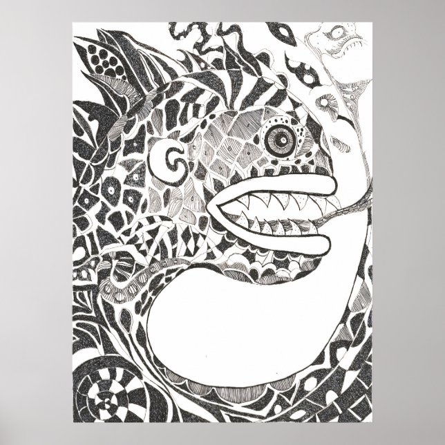 Dynamisk Uråldrig Orm Poster (Framsidan)