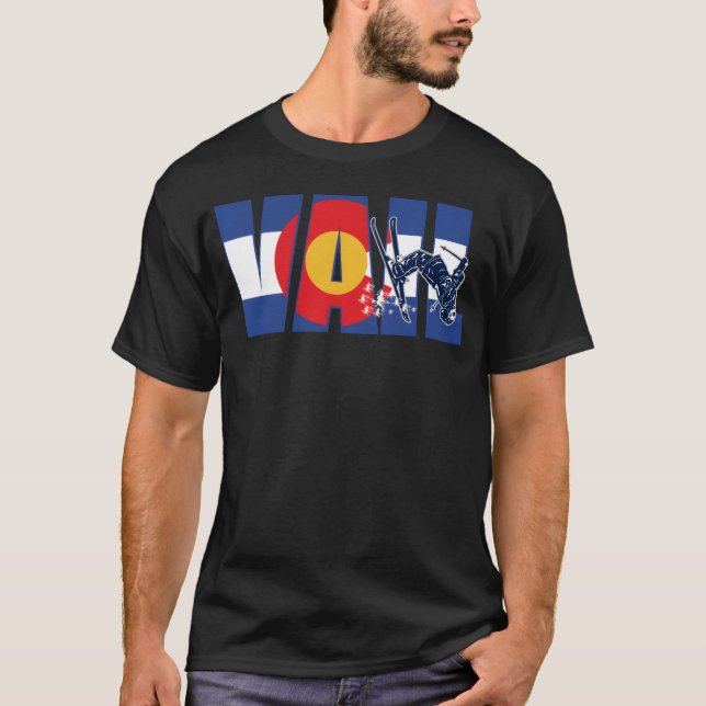 Dynamisk vintersport skidesign vänner t shirt (Framsida)