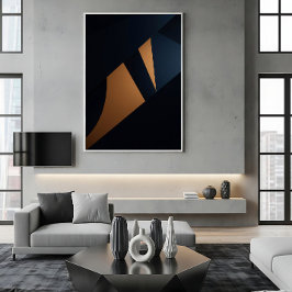 Dynamiska gyllene fragment poster