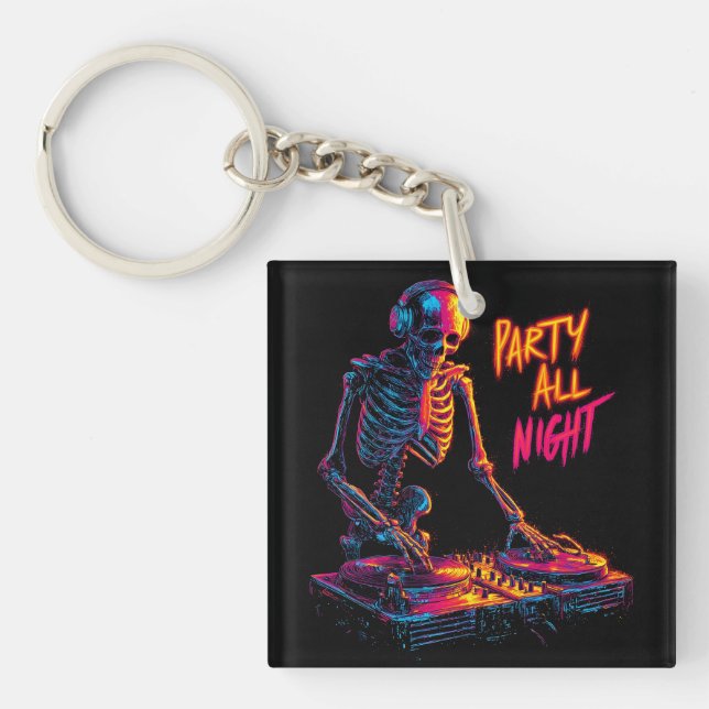 Dynamiska neon-Färgad Skeleton DJ-centrifugeringsp (Framsidan)