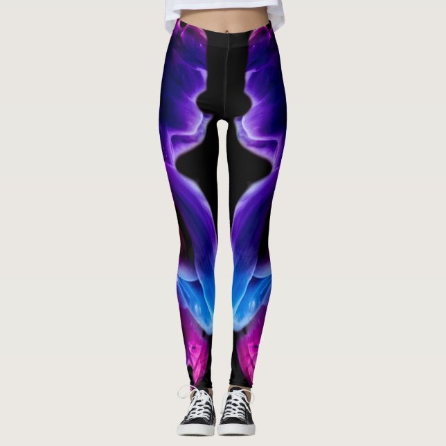 Dynamiska tryck leggings (Framsida)