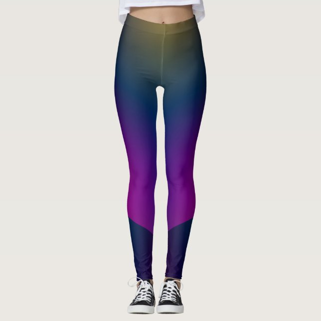 Dynamiska tryck leggings (Framsida)