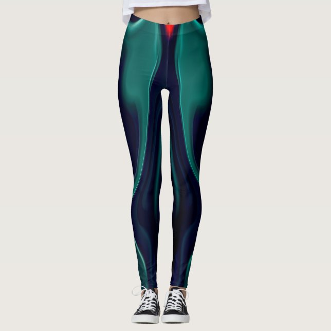 Dynamiska tryck leggings (Framsida)